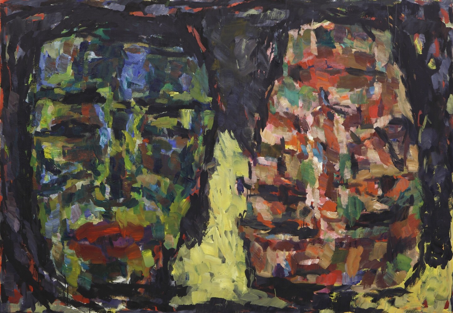 Untitled (Head), 2004, Oil on canvas, 164 x 228 cm