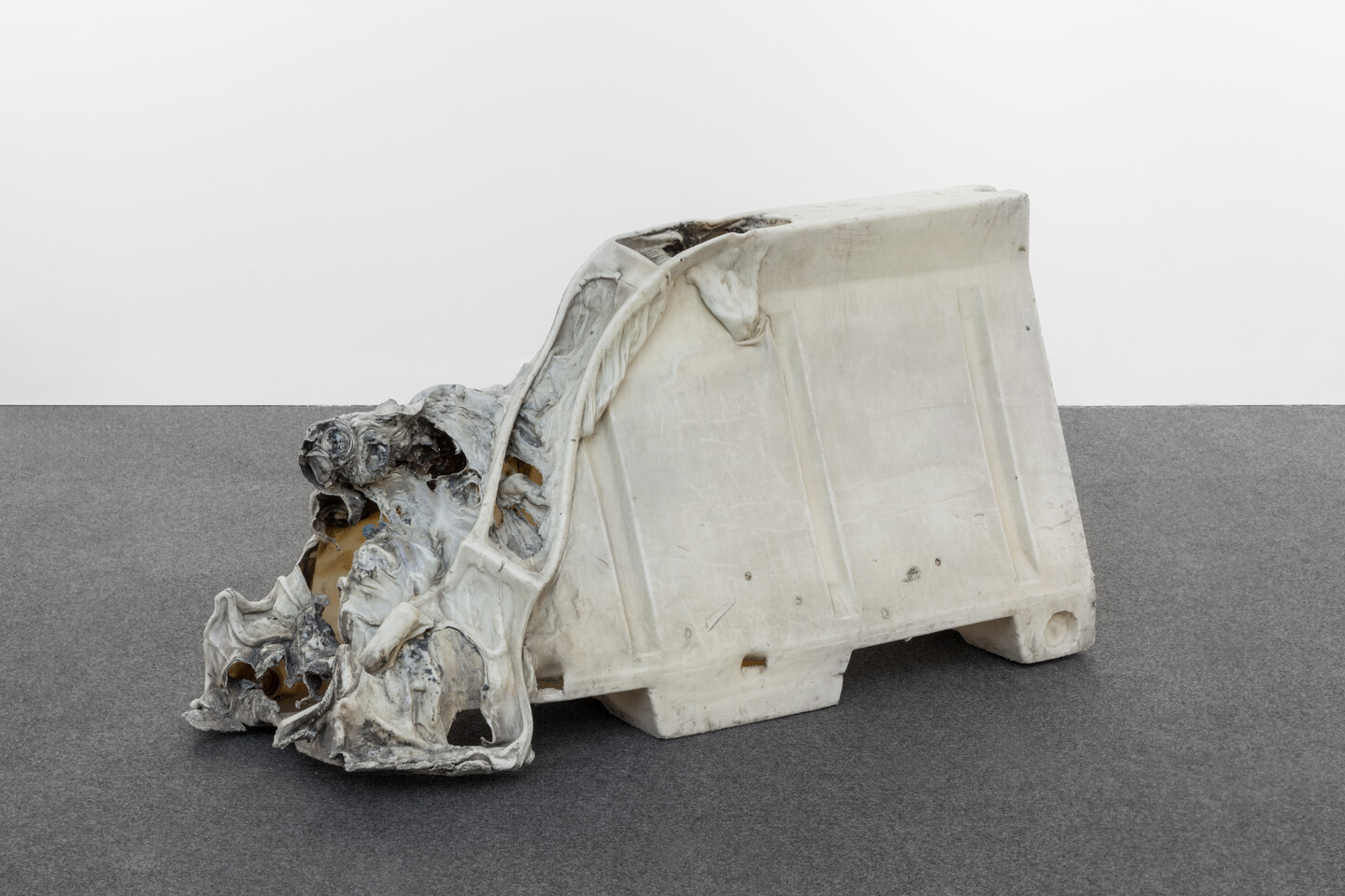 State Change I, 2015, Melted polyurethane plastic, 80 x 145 x 80 cm