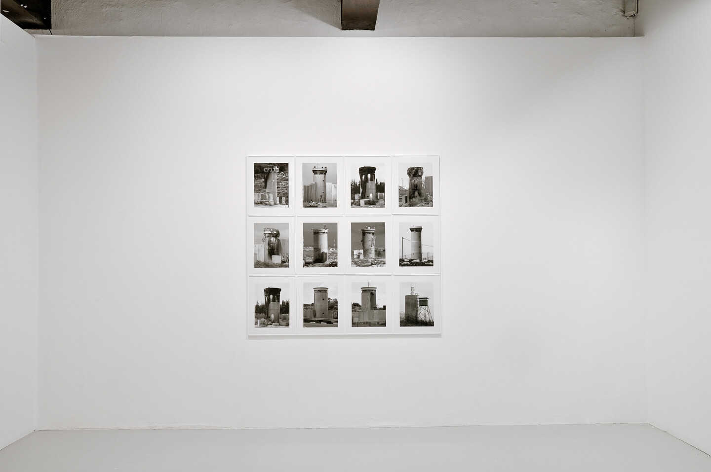 Watchtowers, West Bank, 2008, Set of 12 b/w photographs, 50x40cm each