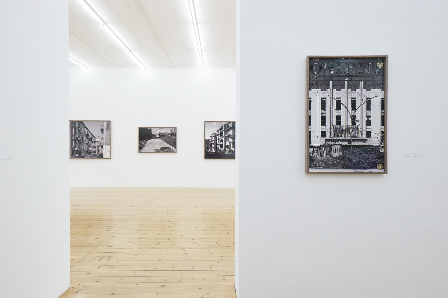 Akram Zaatari, three snapshots and a long exposure, Exhibition view Sfeir-Semler Gallery Hamburg 2022
