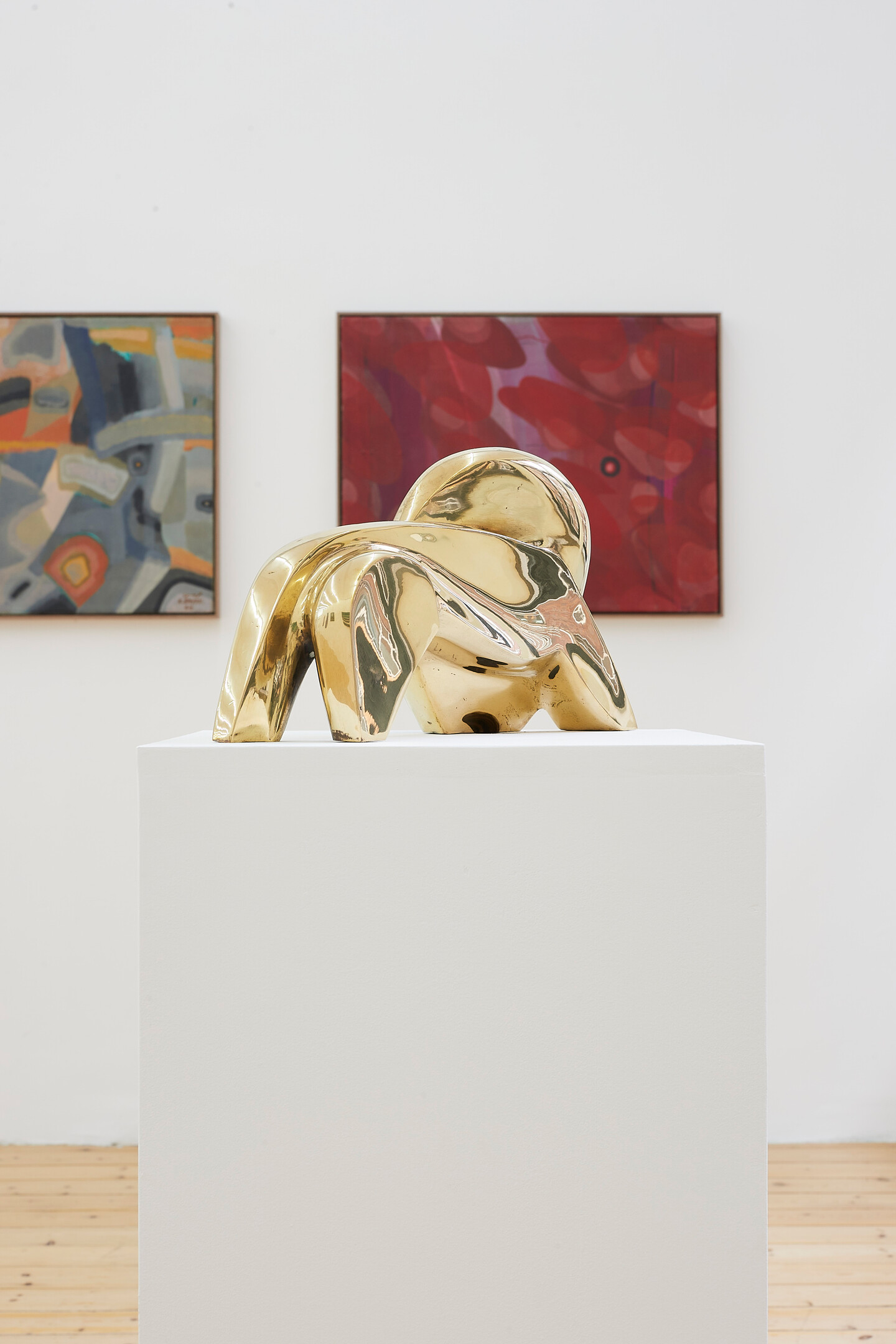 Aref El Rayess, Assad el Nour, 1960s / 1990s, Bronze, 22.5 x 41.5 x 11