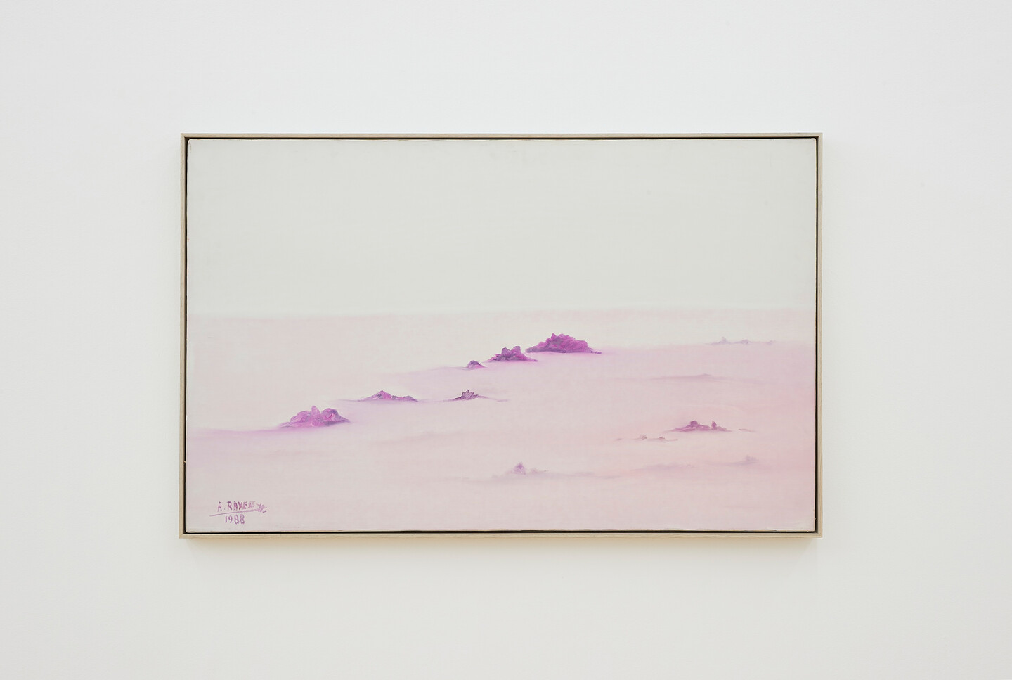 Aref El Rayess, Untitled (Deserts series), 1988, Oil on Canvas, 75.5 x 121.5 x 2