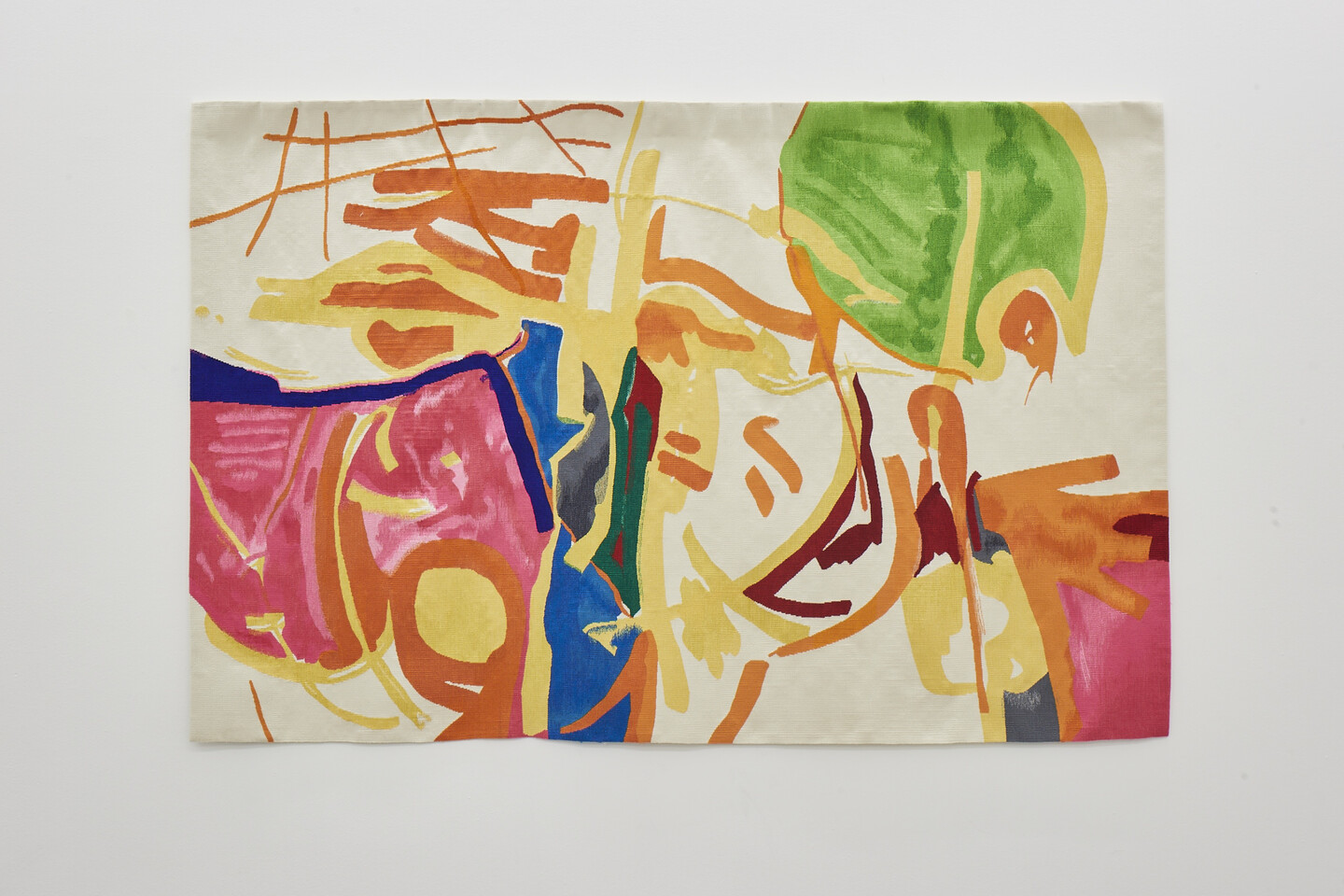 Etel Adnan, &Eacute;clat de lumi&egrave;re, 2021, Handwoven tapestry, 146 x 223 cm, Edition 1/3