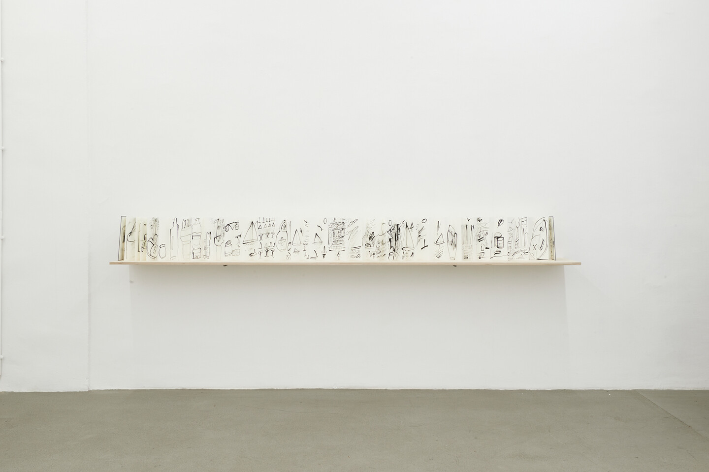 Etel Adnan, Erquy, La Baie, 2021, Felt pen on paper, 30 pages &agrave; 28,7 x 8,9 cm