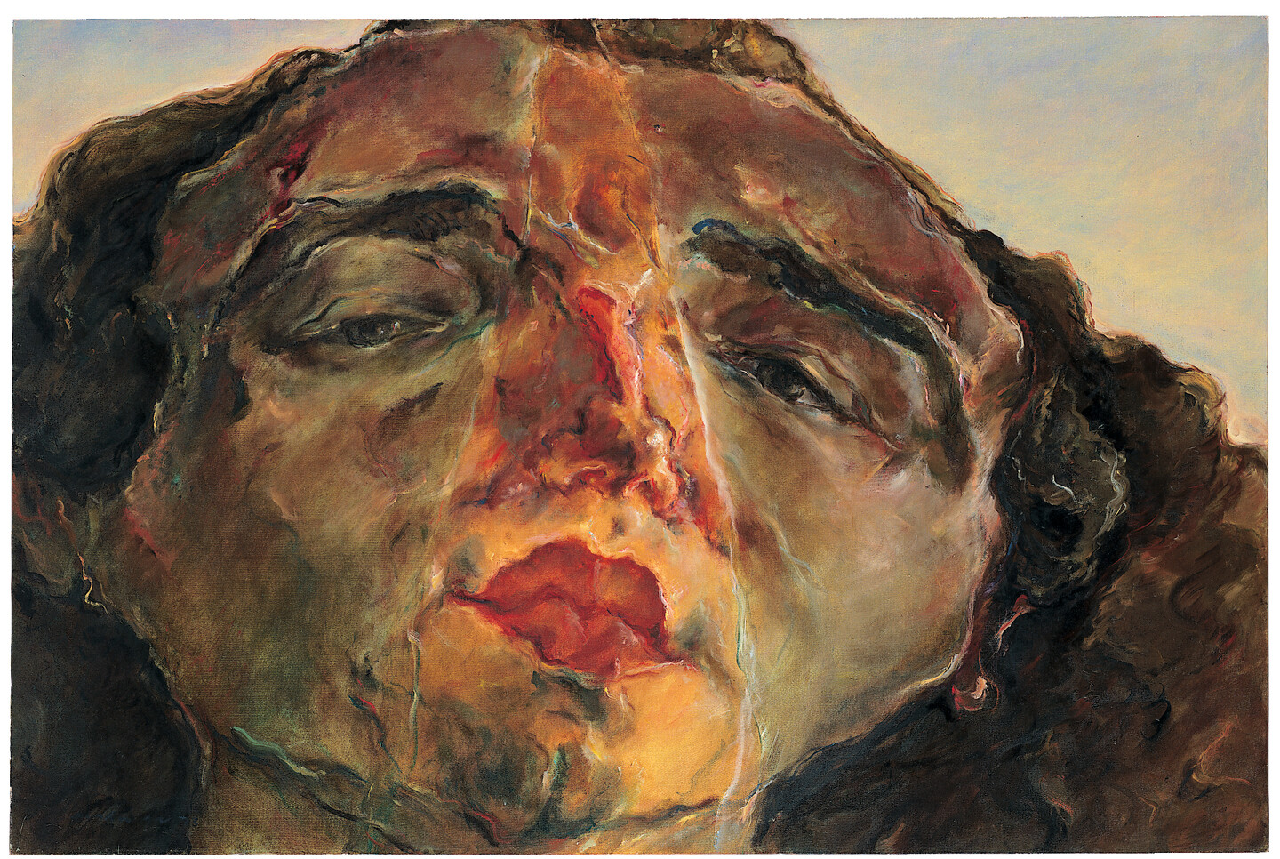 MARWAN, Licht (A Light), 1973, 130x195cm, oil on canvas