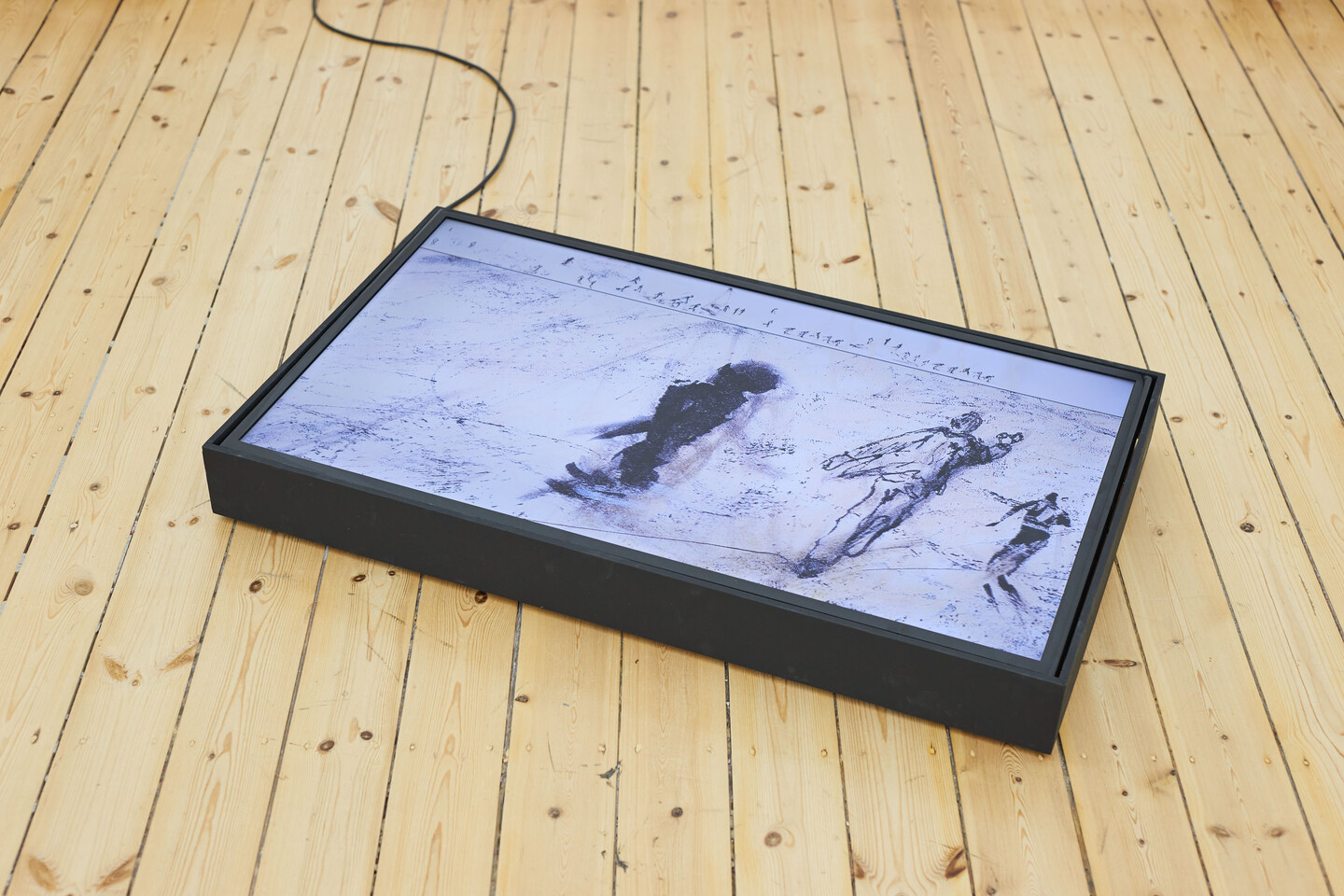 Rabih Mrou&eacute;, Too close but yet inaccessible, 2021, 6min 51sec, loop, Exhibition view, 2023