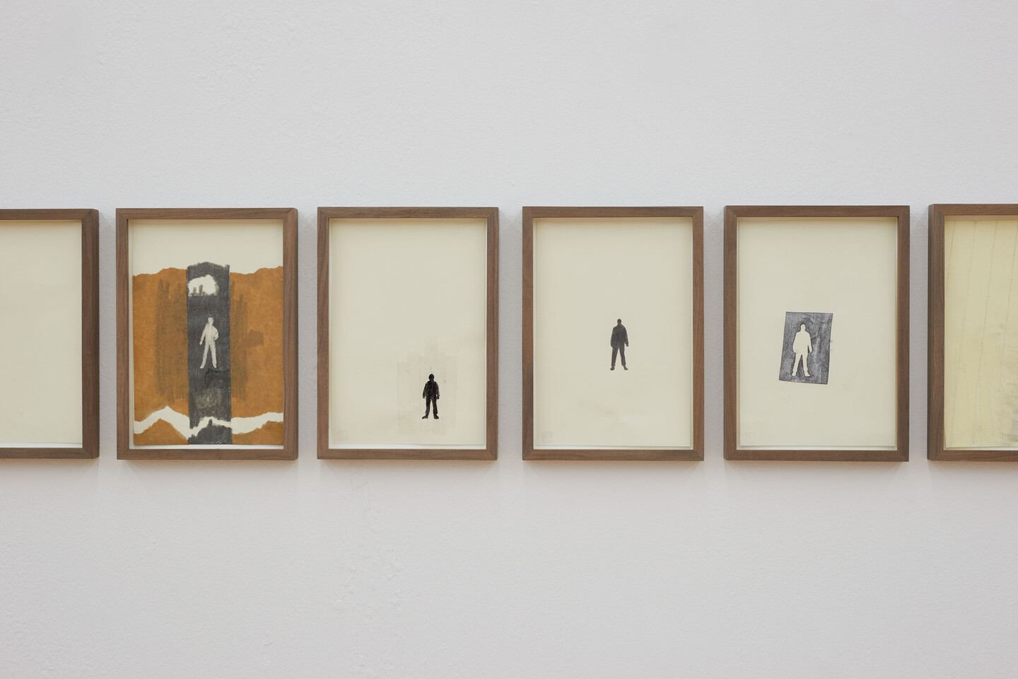 Rabih Mrou&eacute;, Shade of a Man, 2017, 22 Drawings, pencil on paper 21.4 x 14 cm, Installation view Sfeir-Semler Gallery Beirut / Hamburg, Hamburg, 2023