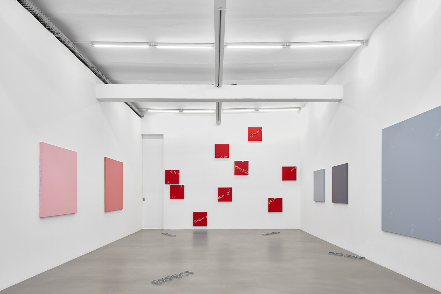 ROBERT BARRY, works 1964-2024, 2024, exhibition view, Sfeir-Semler Gallery Hamburg, Germany