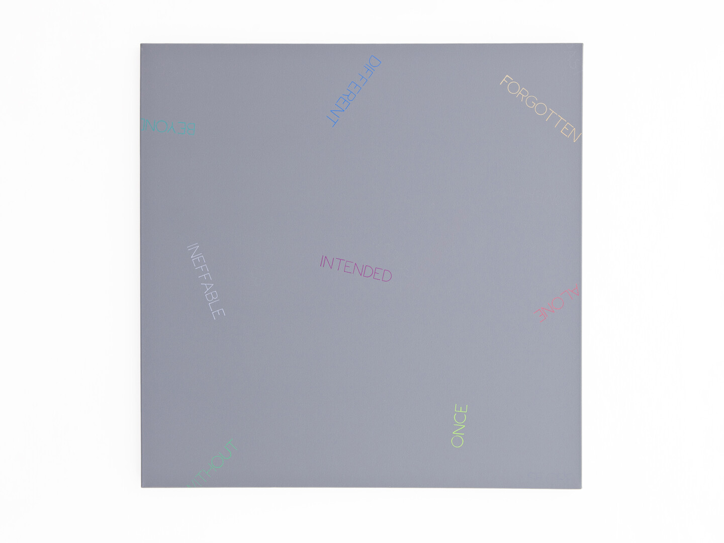 Forgotten Different, 2009, Acrylic on canvas, 91,5 x 91,5 cm