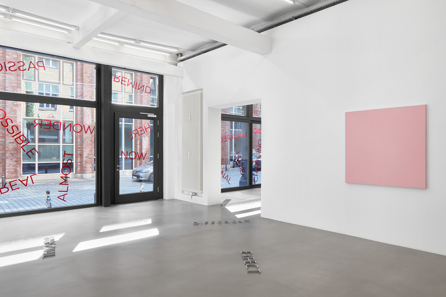 Installation View, Robert Barry, 2024, Galerie Sfeir-Semler Hamburg 