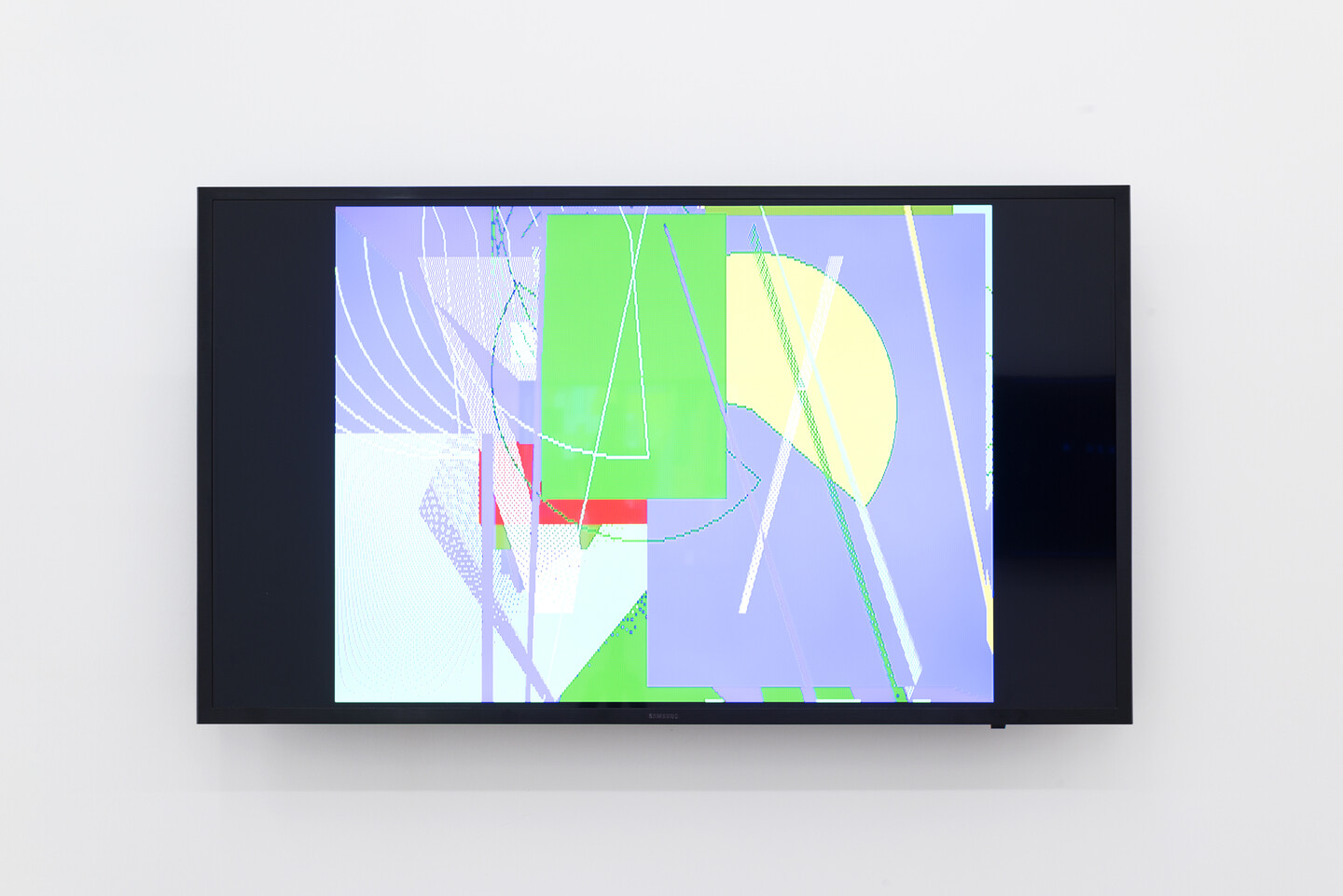 Samia Halaby, Constructivist 10, 1986, digital film with sound, programmed on an amiga computer, transferred to Apple using an amiga emulator, 2'30'', Ed.7 + 2AP