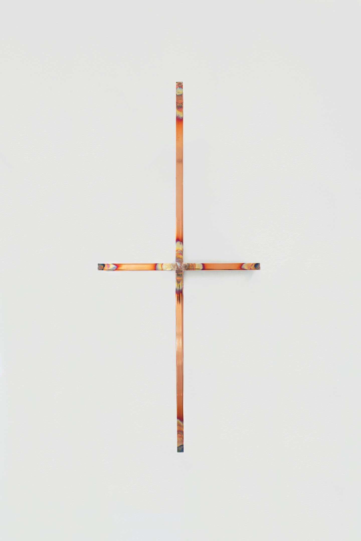 Tarik Kiswanson, Bird, 2019, Copper welded with silver, unique, 55 x 42 x 3 cm